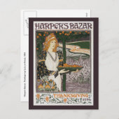Carte postale : Art Nouveau - L.Rhead - Thanksgivi (Devant / Derrière)