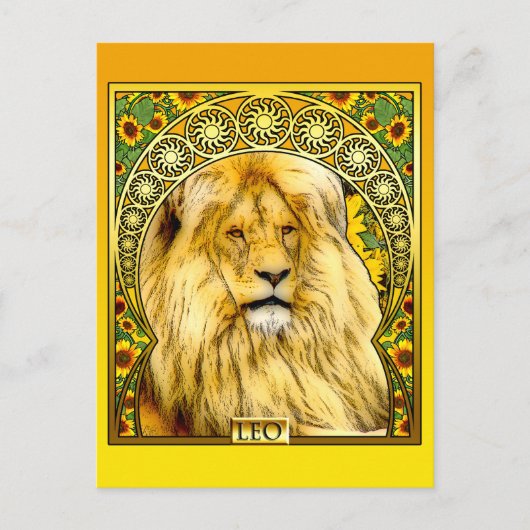 Carte Postale Art Nouveau Leo (Devant)