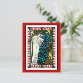 Carte postale : Art Nouveau Peacock Artwork - The  (Debout devant)