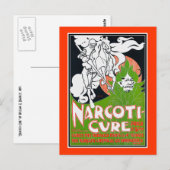 Carte Postale Art Nouveau Poscard : Narcoti-Cure de Will Bradley (Devant / Derrière)