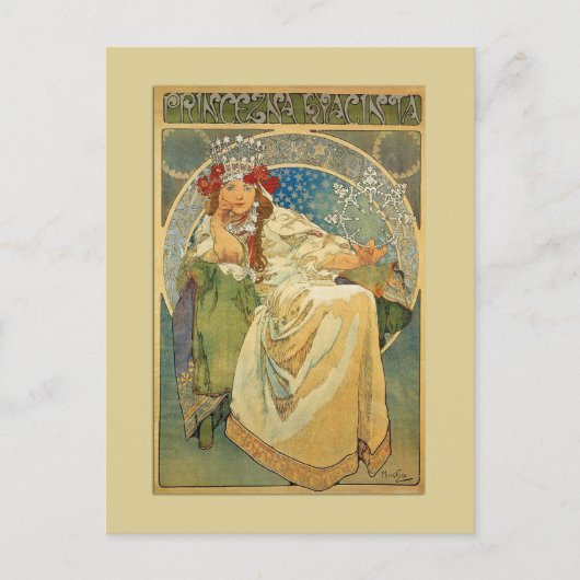 Carte postale Art Nouveau Princess (Devant)