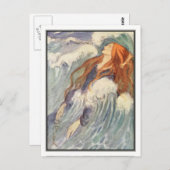 Carte Postale Art Nouveau Princesse par Florence Harrison (Devant / Derrière)