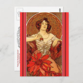 Carte Postale Art Nouveau ~ "Rubis - Les Pierres Précieuses" (Devant / Derrière)