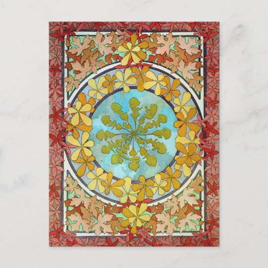 Carte Postale Art Nouveau vintage (Devant)