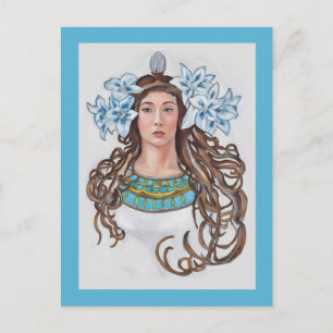 Carte Postale Art Nouveau vintage La Princesse Lointaine 