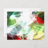 Carte Postale Art numérique Abstrait futuriste (Devant / Derrière)