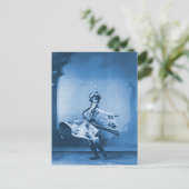 Carte Postale Art numérique Dancer Bleu (Debout devant)