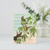 Carte Postale Art numérique de colibri (Debout devant)