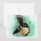 Carte Postale Art numérique de couleur d'eau fantastique (Devant / Derrière)