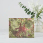 Carte Postale Art numérique de la fleur de Columbine (Debout devant)