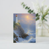 Carte Postale Art numérique du phare de Cliff (Debout devant)