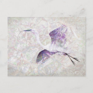 Carte postale Art numérique Egret