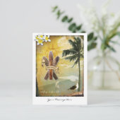 Carte Postale Art numérique inspiré par le Surf d'origine (Debout devant)