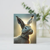 Carte Postale art numérique lapin (Debout devant)