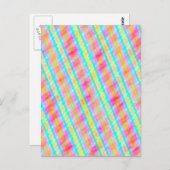 Carte postale Art numérique multifil couleur resso (Devant / Derrière)