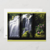 Carte postale Art numérique Triptyque Jungle Water (Devant / Derrière)