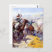 Carte Postale Art occidental de Charles M Russel (Devant / Derrière)