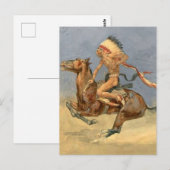 Carte Postale Art occidental de Frederic Remington “Danse de gue (Devant / Derrière)
