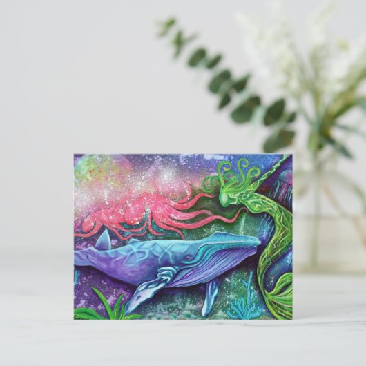 Carte Postale Art océanique enchanté (Debout devant)