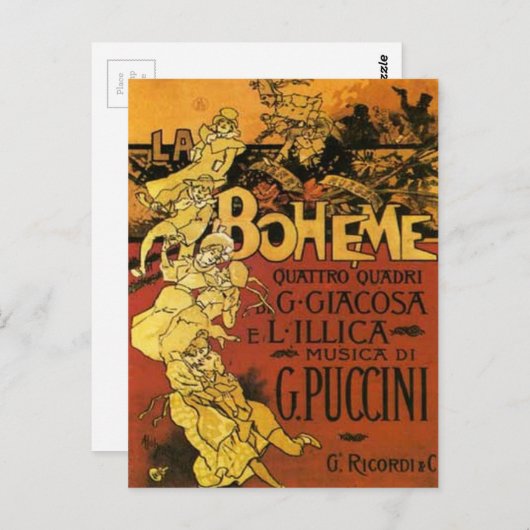 Carte Postale art opéra (Devant / Derrière)