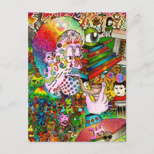 Carte Postale Art original "d'accidents de Coup-Pensée" par des (Devant)