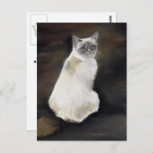 Carte postale Art original Ragdoll Cat (Devant / Derrière)