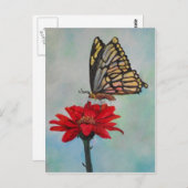 Carte Postale Art papillon Extraordinaire ! (Devant / Derrière)