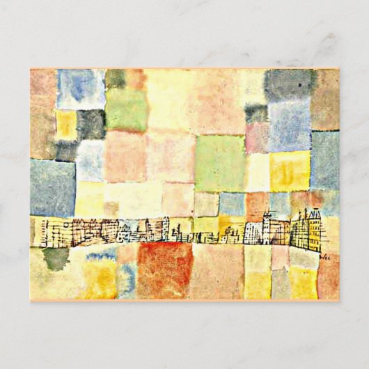 Carte Postale Art Paul Klee - Neuer Stadtteil en M (Devant)