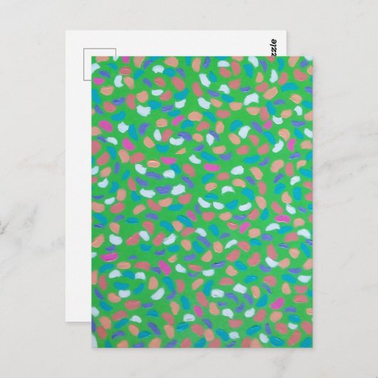 Carte Postale Art peint Spring Greens (Devant / Derrière)