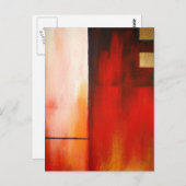 Carte Postale Art peinture Abstrait original (Devant / Derrière)