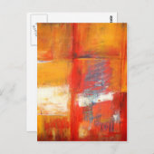 Carte Postale Art peinture Abstrait original (Devant / Derrière)