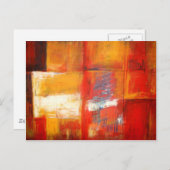 Carte Postale Art peinture Abstrait original (Devant / Derrière)