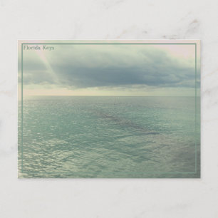 Carte Postale Art photo vintage d'océan sarcelle modifiable