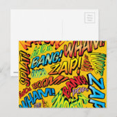 Carte Postale Art Pop Bande Dessinée Rétro Amusant (Devant / Derrière)