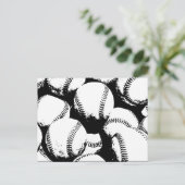 Carte Postale Art Pop Baseball - Baseballs de Sport (Debout devant)