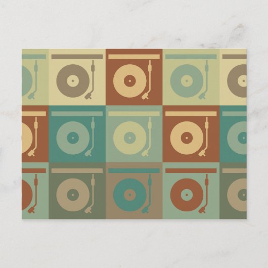 Carte Postale Art pop des enregistrements (Devant)