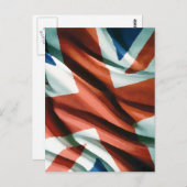 Carte Postale Art pop du drapeau britannique (Devant / Derrière)