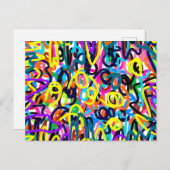 Carte Postale Art pop en gras (Devant / Derrière)