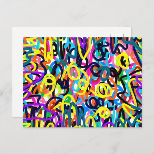 Carte Postale Art pop en gras (Devant / Derrière)