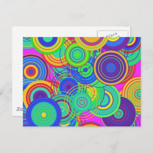 Carte Postale Art pop rétro (Devant / Derrière)