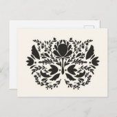 Carte Postale Art populaire Imprimer Floral Imprimer Scandinave (Devant / Derrière)