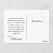 Carte postale Art populaire Joyeuses Fêtes Rustiqu (Dos)