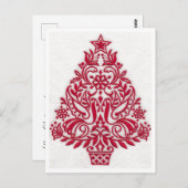 Carte postale - Art populaire scandinave de Noël (Devant / Derrière)