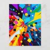 Carte Postale Art Postcard – Abstract Geometric Design (Devant)
