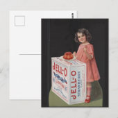 CARTE POSTALE ART POSTER DU 20E SIÈCLE JELLO GIRL (Devant / Derrière)