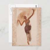 Carte Postale Art raffiné ~ La danseuse c1906 (Devant / Derrière)
