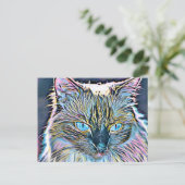 Carte Postale Art Ragdoll (Debout devant)