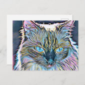 Carte Postale Art Ragdoll (Devant / Derrière)