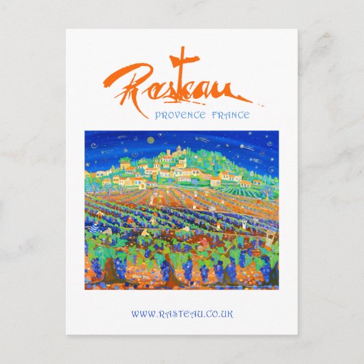 Carte postale Art : Rasteau, une nuit d'étoiles de (Devant)