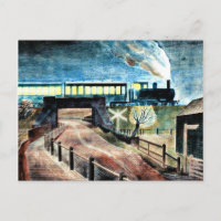 Art ravilieux, Train Traversant le pont la nuit
